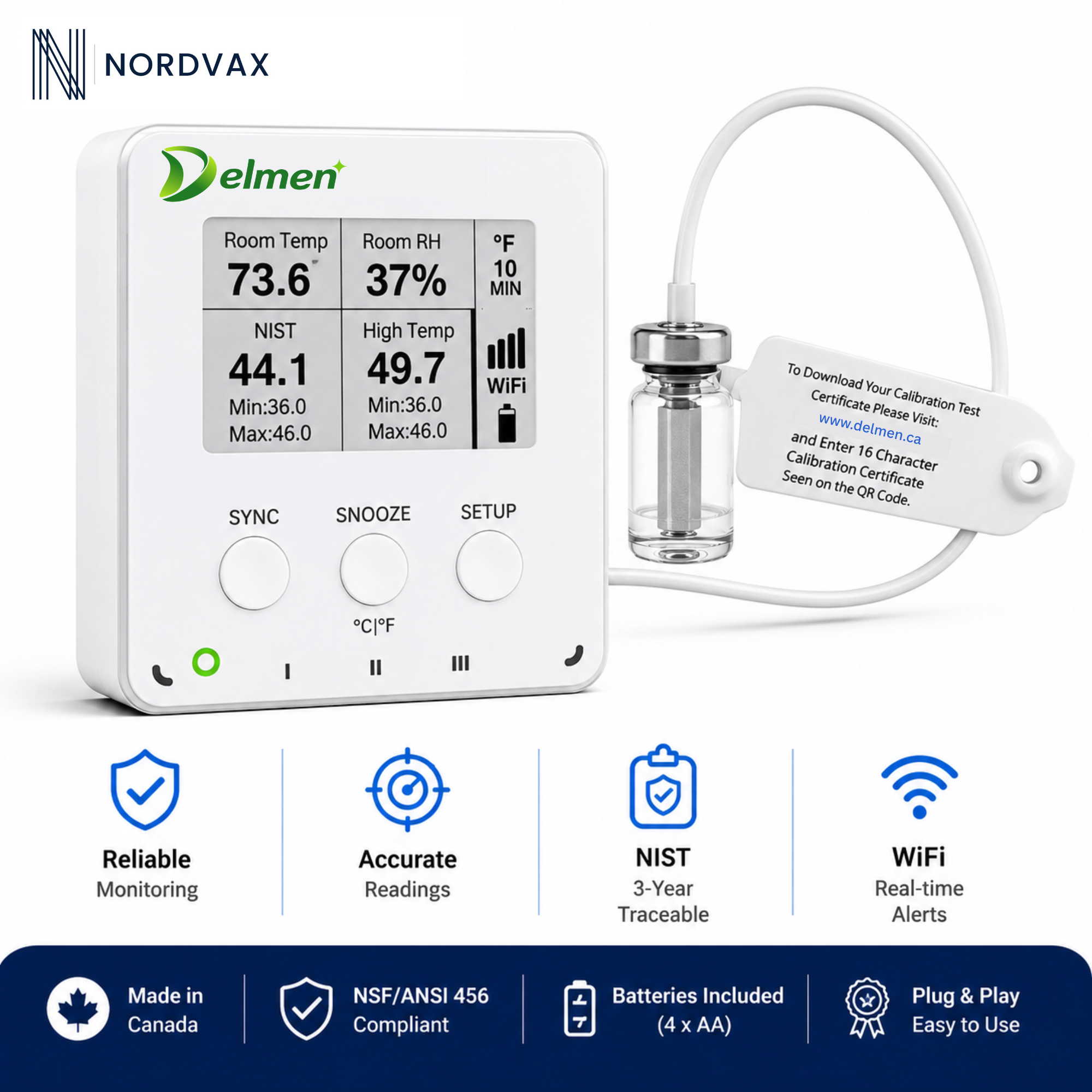 NordVax WiFi Data Logger (NOR-DL01)