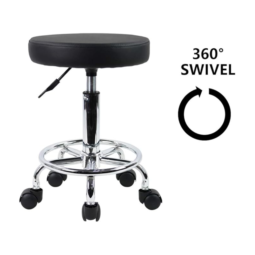 ProLift Medical Stool – Aluminum Base (Black)