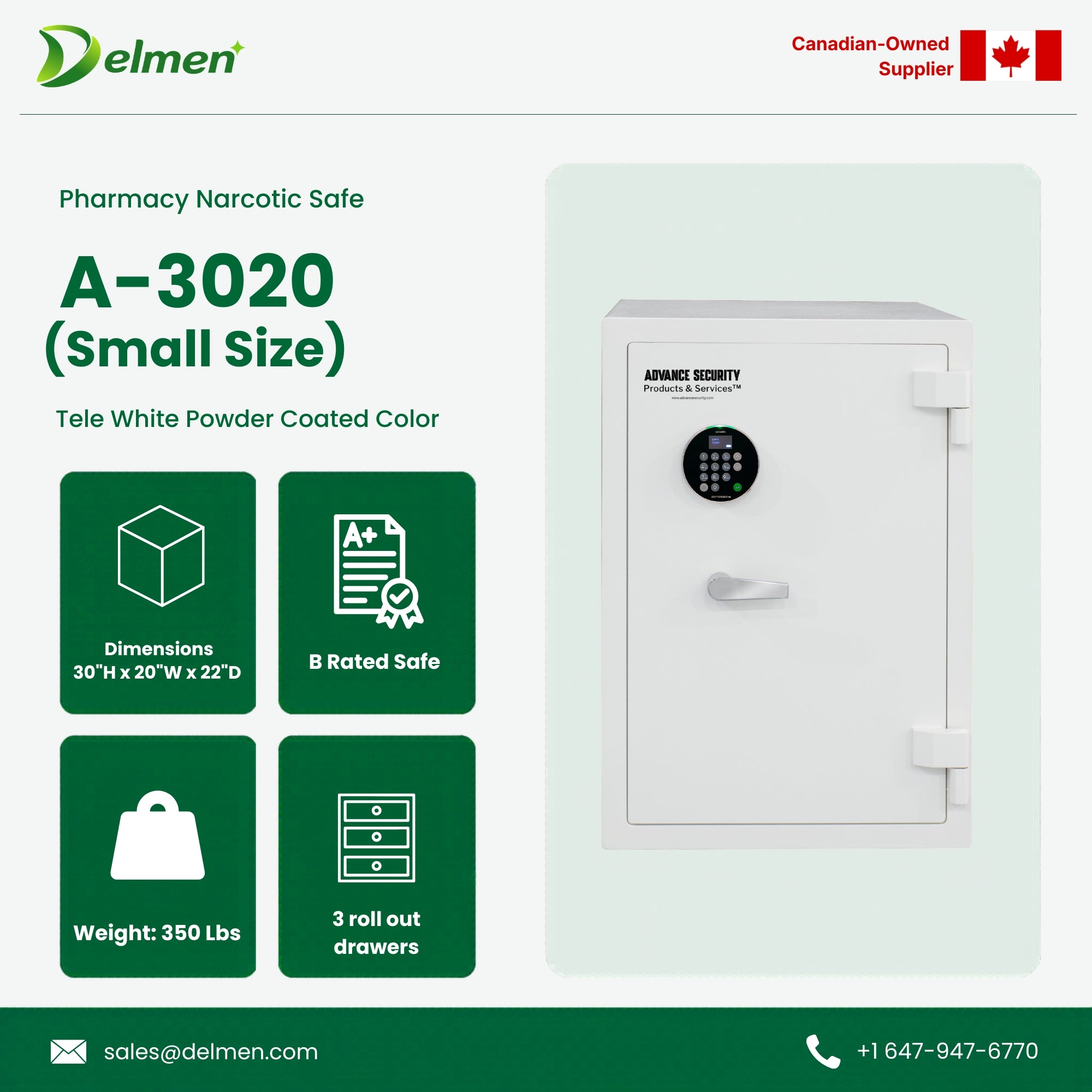 Pharmacy Narcotic Safe A-3020
