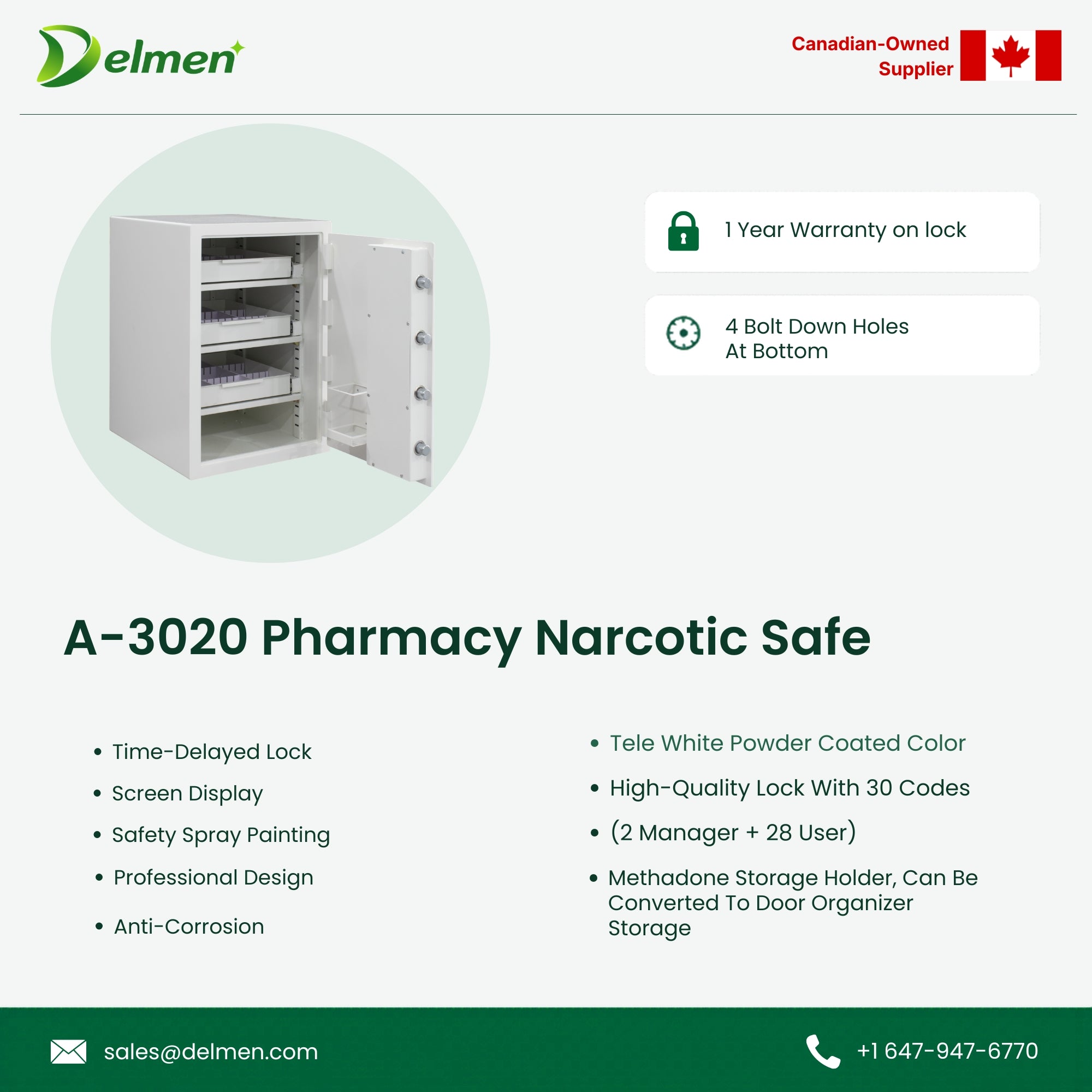 Pharmacy Narcotic Safe A-3020