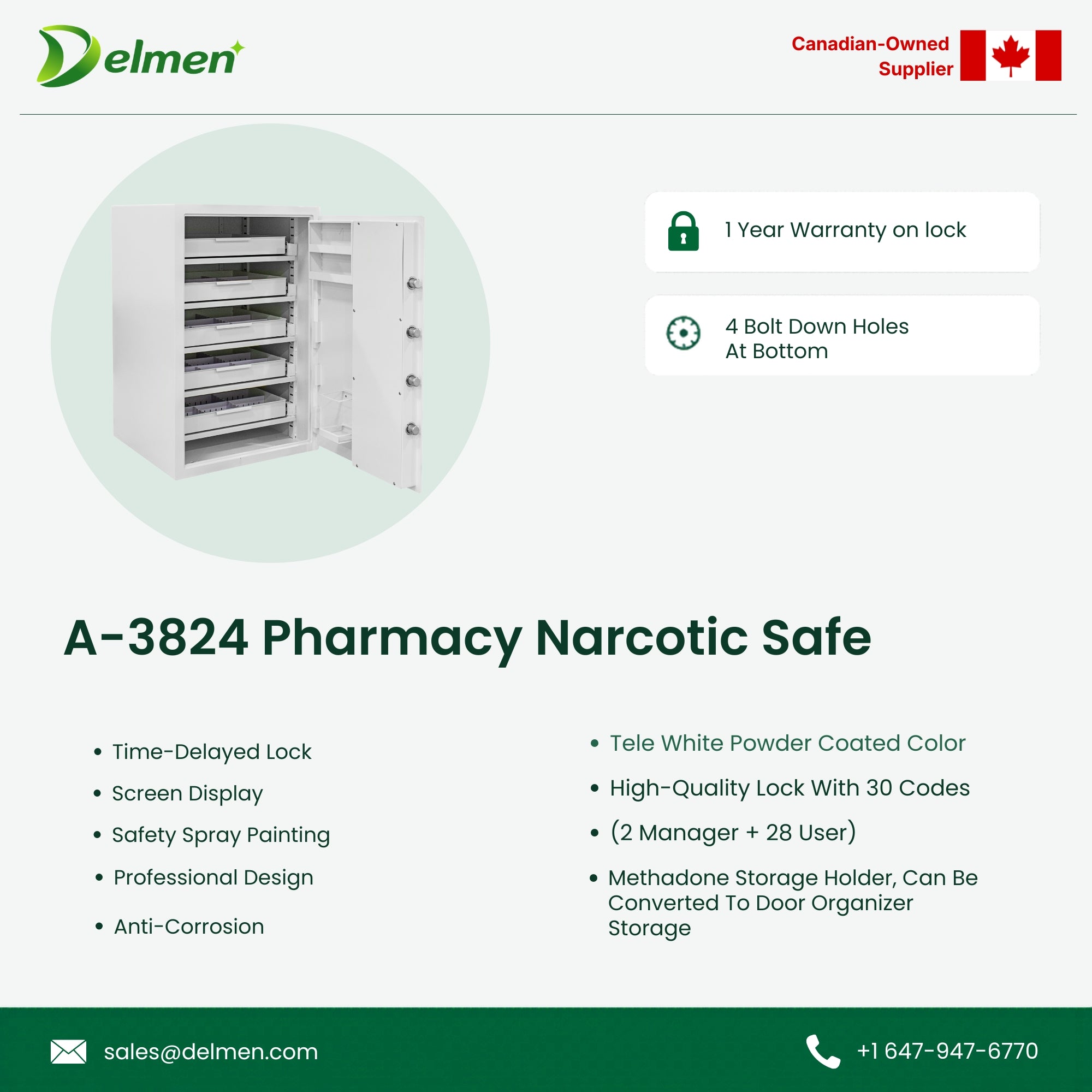 Pharmacy Narcotic Safe A-3824