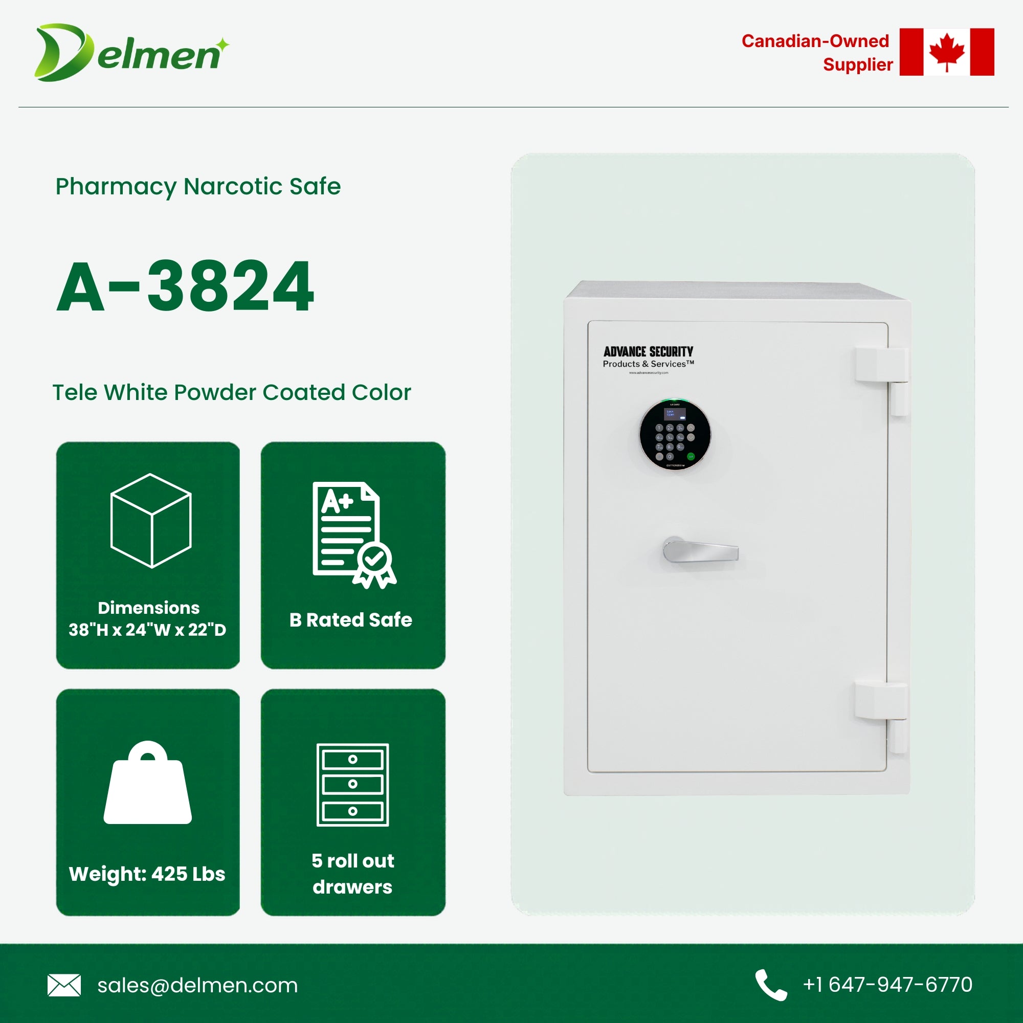 Pharmacy Narcotic Safe A-3824