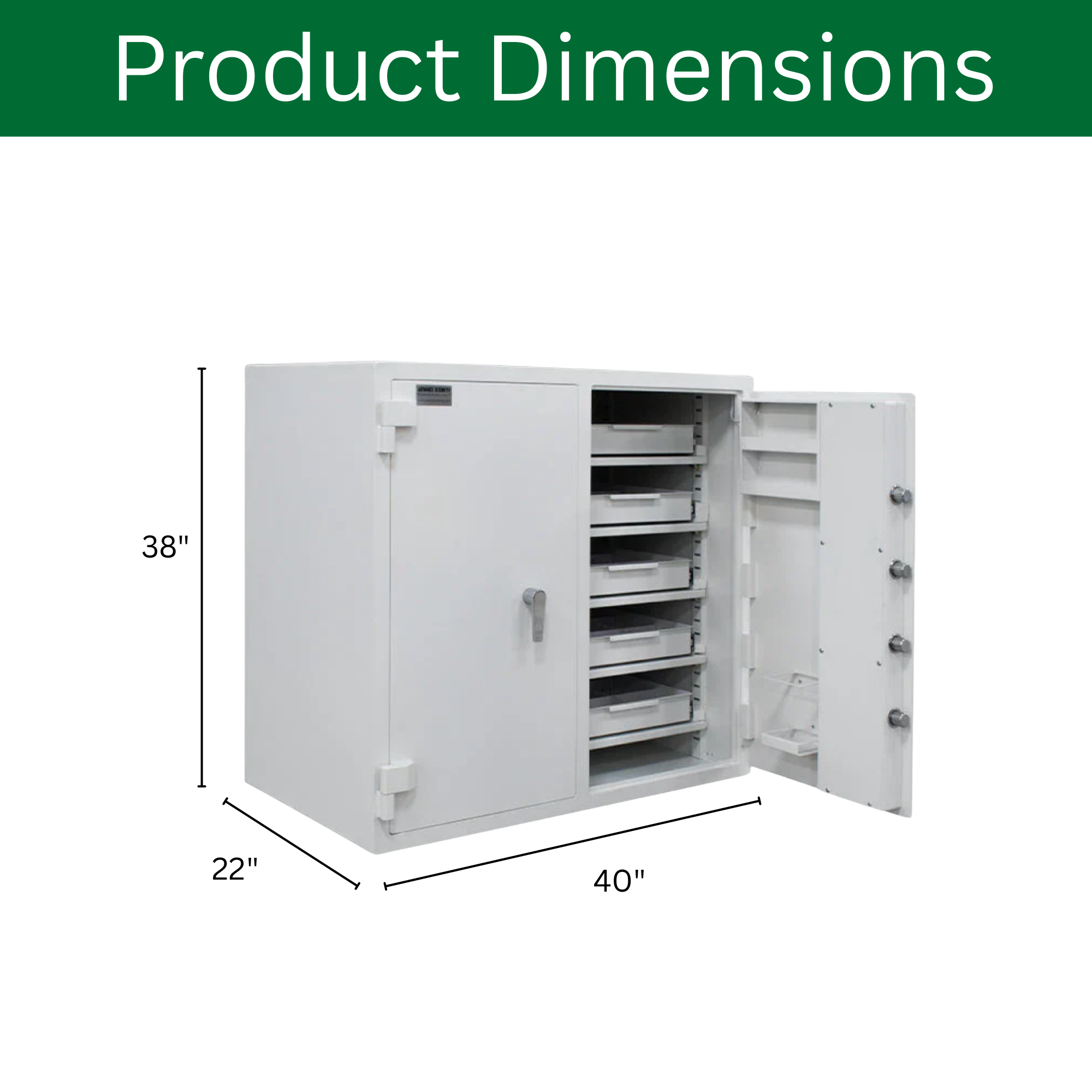 Pharmacy Narcotic Safe A-3840 (Double Door)