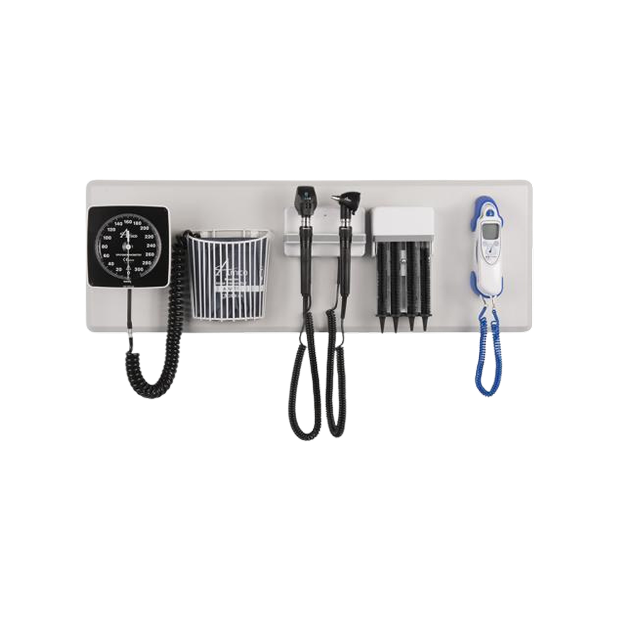 Amico DS-ULG-CLFL-DAI – Oph & Oto LED, Disp, Aneroid BP, Adult Cuff, IR Therm, Wall Board