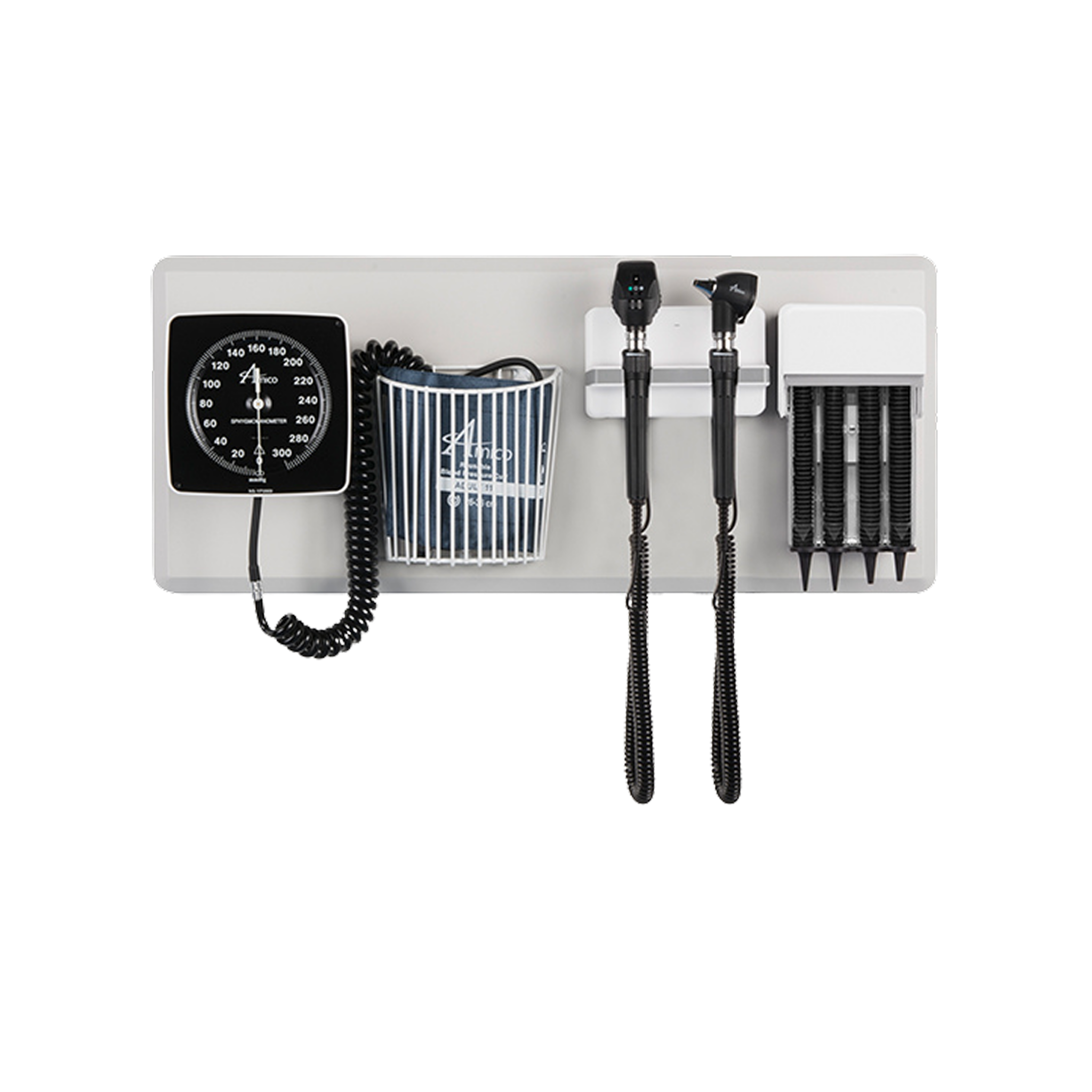Amico DS-ULG-CLFL-DAX – Oph, Oto LED, Spec Disp, Aneroid BP, Adult Cuff, Basket, Wall Board