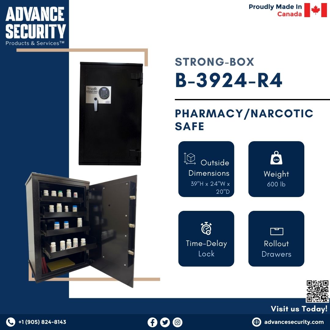 Strong-Box B-3924-R5 Pharmacy Safe with Delay Lock