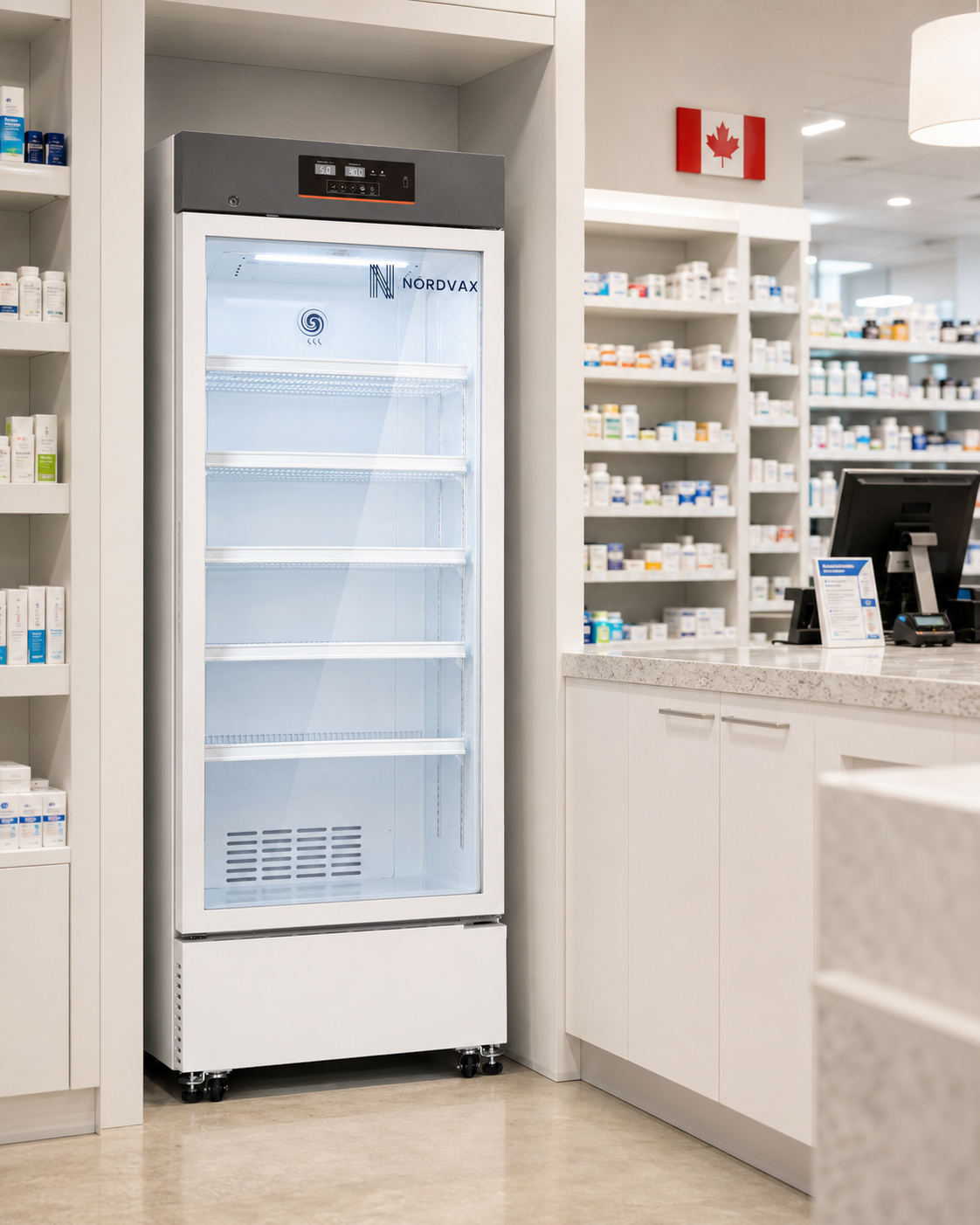 NordVax NOR-5L416 (14.6 Cu.ft) Upright Vaccine/Medical Refrigerator