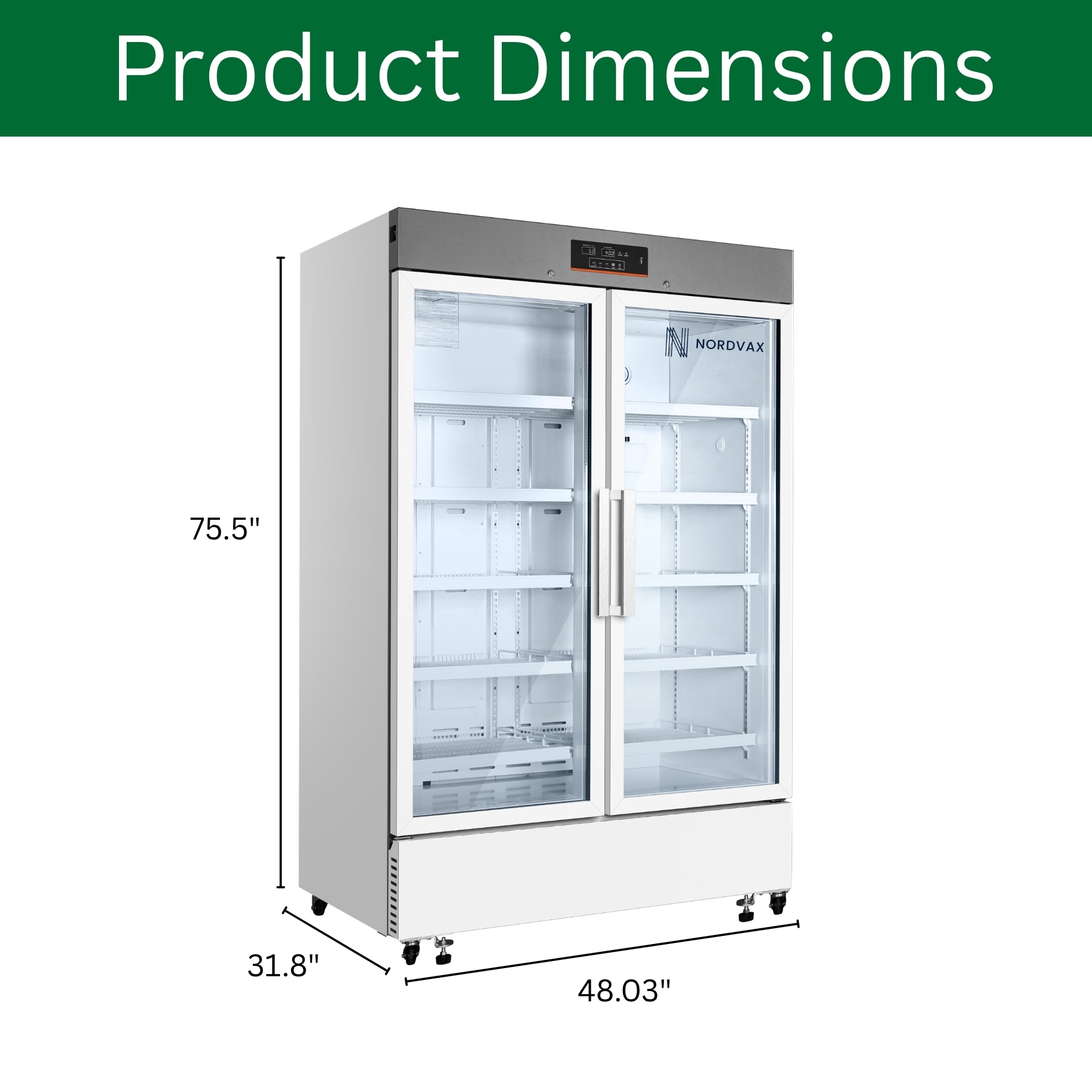 NordVax NOR-5L1006 (34.26 Cu.ft) Vaccine/Medical Refrigerator