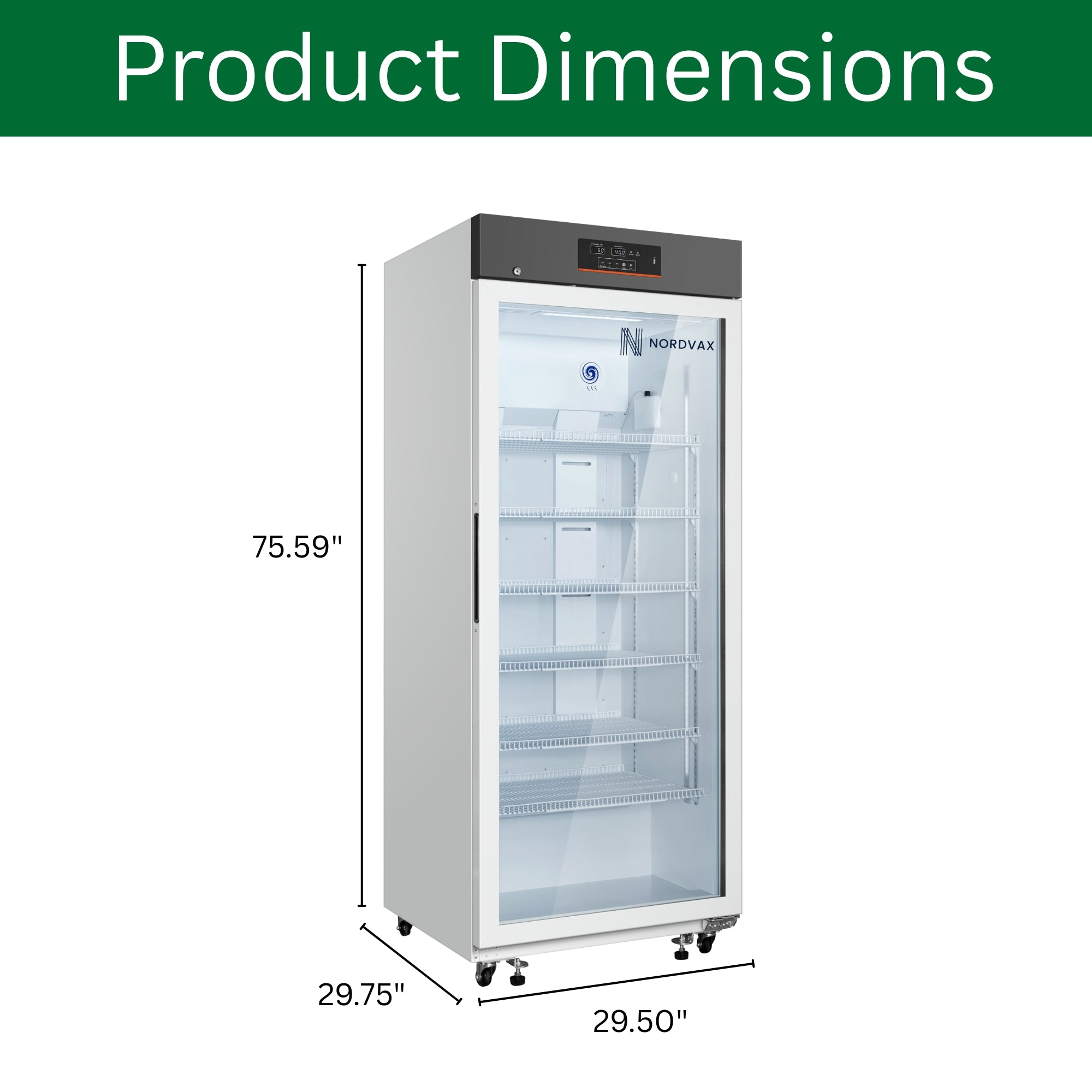 NordVax NOR-5L606 (21.40 Cu.Ft) Vaccine/Medical Refrigerator