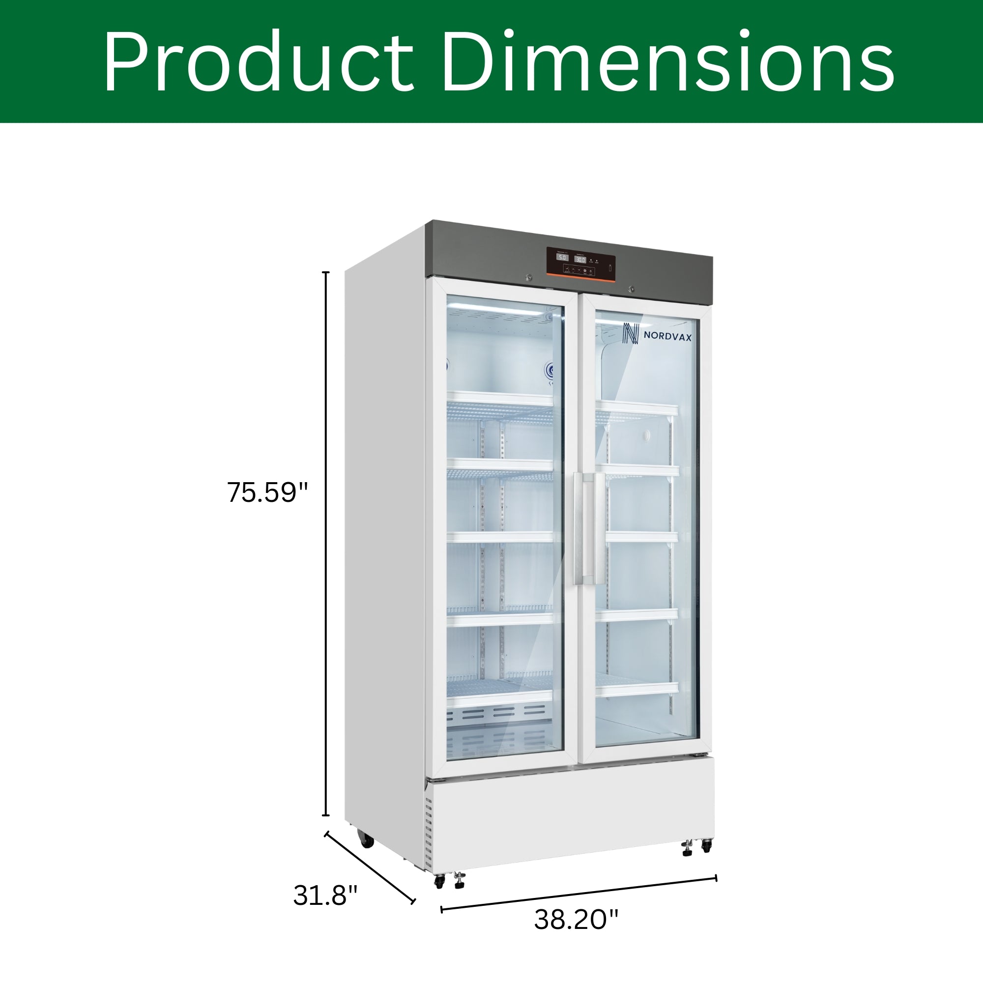 NordVax NOR-5L756 (26.700 Cu.Ft)  Vaccine/Medical Refrigerator