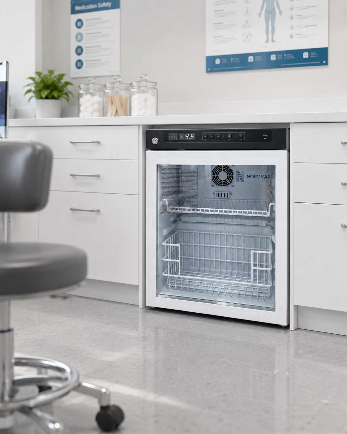 NordVax NOR-5L42 (1.85 Cu.ft) Counter Top Vaccine/Medical Refrigerator