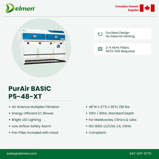 Purair BASIC P5-48XT (48″ W) · Ductless Fume Hood