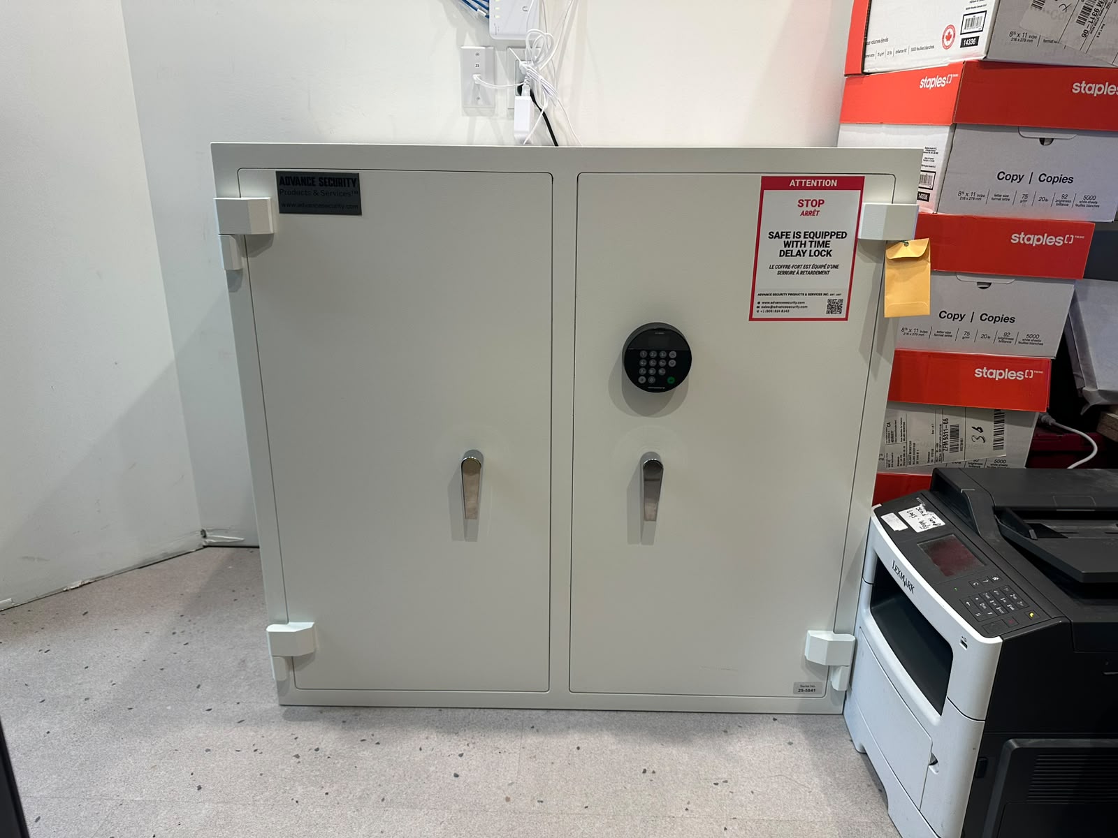 Pharmacy Narcotic Safe A-3840 (Double Door) with Time Delay Lock